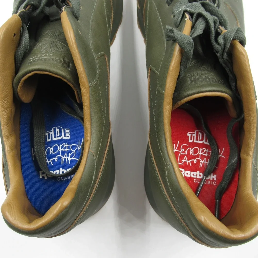 Reebok Classic Leather Kendrick Lamar TDE Olive Green Mens 13 BS7465